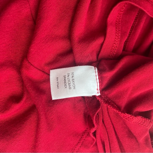 J. Jill Red Wearever Collection Long Sleeve Stretch Shift Dress Size XS Petite - Picture 5 of 6